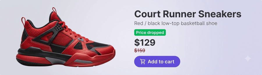 Latest capture for Sneaker Price Drop